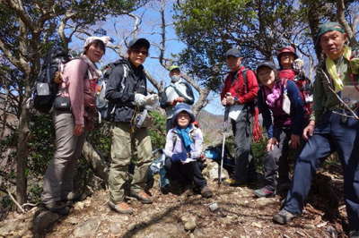 観音山山頂にて