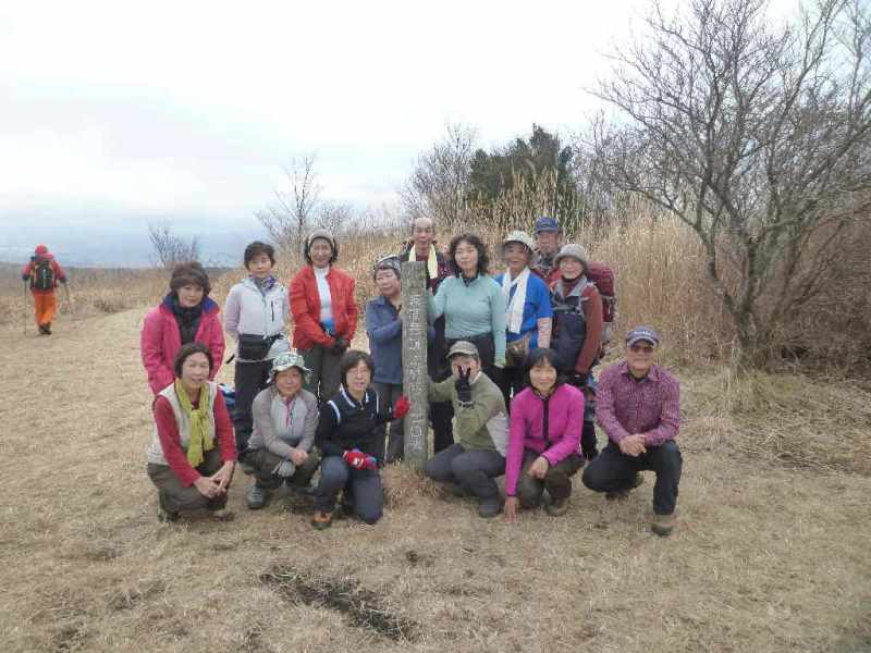 矢倉岳山頂にて