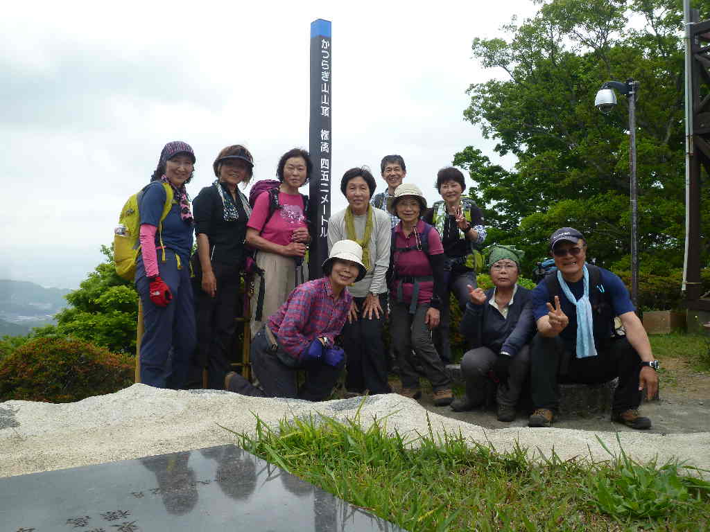 葛城山頂で