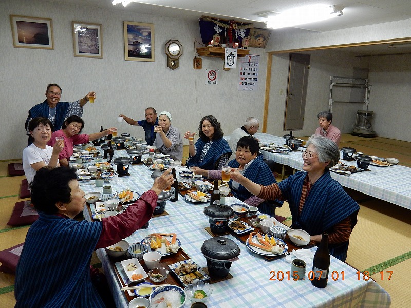 旅館「大関」にて（利尻島））