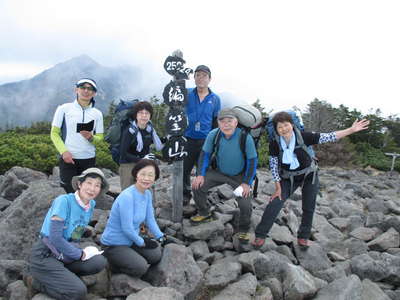 編笠山にて