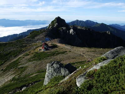 下山は乗越浄土から北御所登山口へ