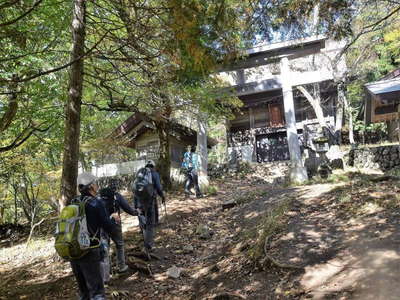 山頂前の鳥居 