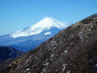 花立山荘前からの富士山