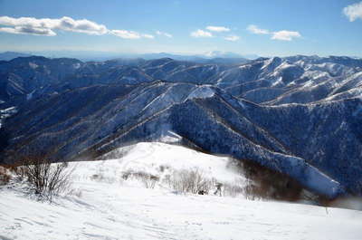 遠くに浅間山 