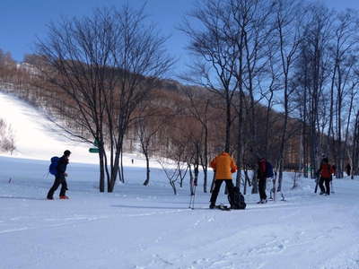 西山ゲレンデに到着