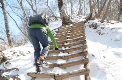 ツツジ新道9合目付近の階段