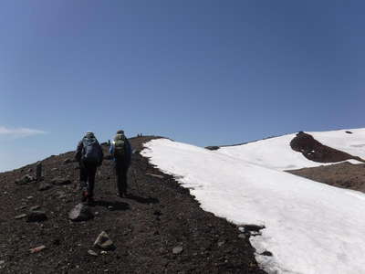 富士山を登っているよう 