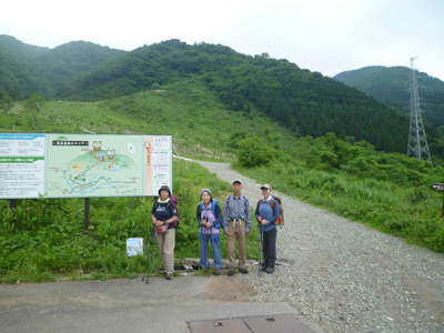 駐車場登山口