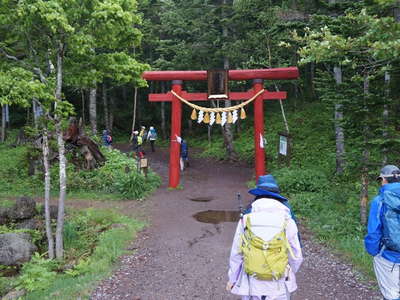 登山口の鳥居 