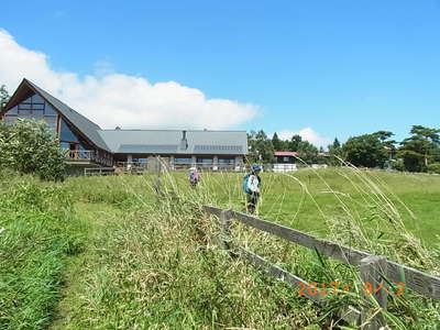 清泉寮の牧場に到着 