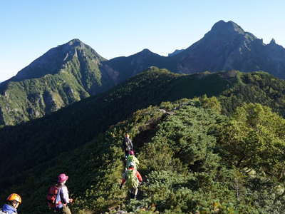 八ヶ岳北方面(阿弥陀岳・中岳・赤岳)