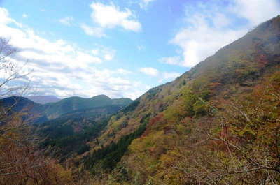 シダンゴ山方面の紅葉 