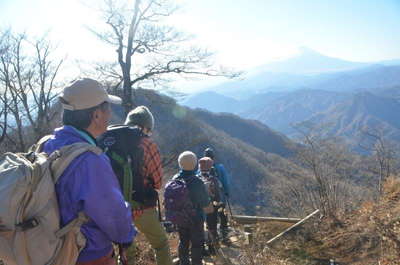 富士山を見ながら下山 