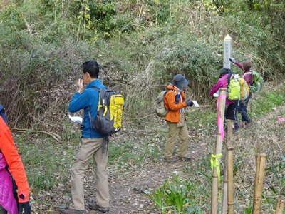 長坂古道を確認