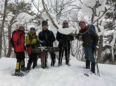 大峰山頂に到着 