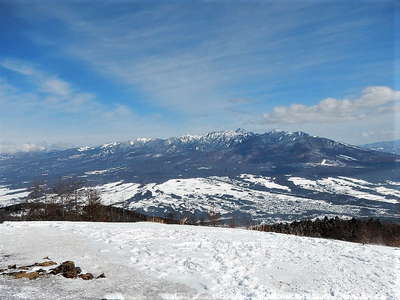 振り返れば八ヶ岳連峰 