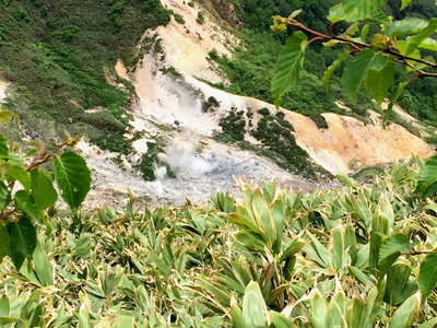 網張元湯の噴気孔 