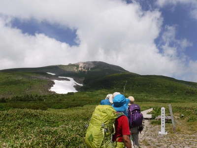 白山が見えた 