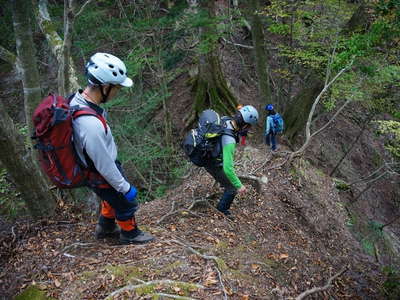 日向山手前の隠れコル 