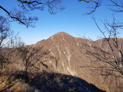 臼ヶ岳から蛭ヶ岳を望む 