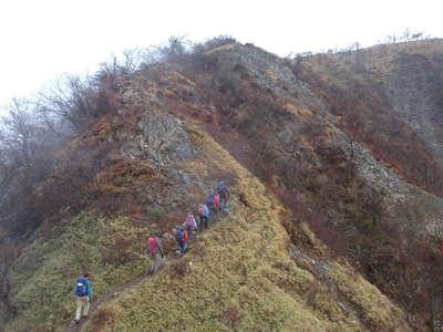 丹沢山を目指して