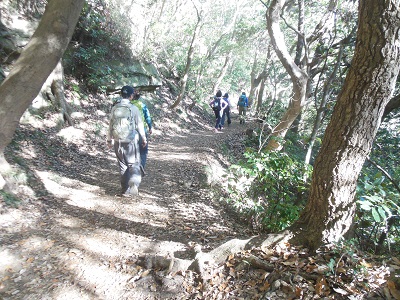 天園ハイキングコースを大平山へ 