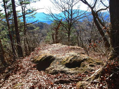 大岩から南尾根へ 