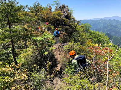 シラケ山の山頂間近