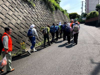 集合場所に移動 