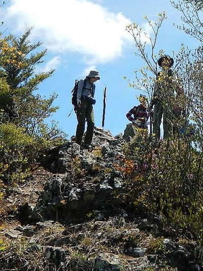 天狗山を後に 