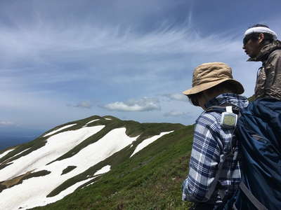 焼石岳山頂にて 