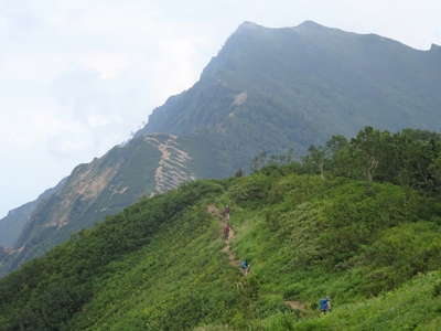 冷池山荘はすぐそこ 