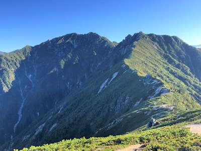 仙涯嶺と南駒ヶ岳 