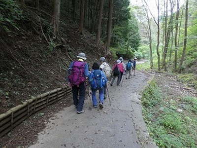 14：42　下山ルートの体験の森