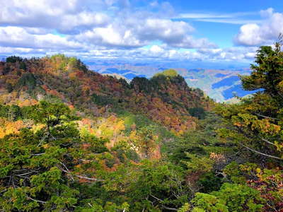 帳付山展望台から行く手の帳付山