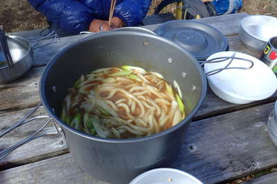 〆のカレーうどん