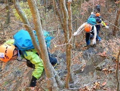 カチカチ岩の尾根筋 