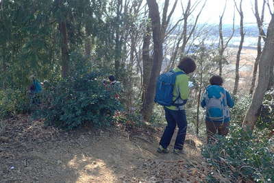 龍崖山公園への下り 