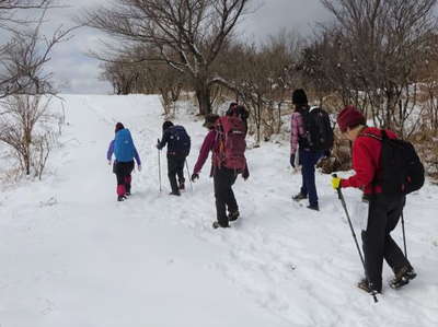 雪の巣雲山 