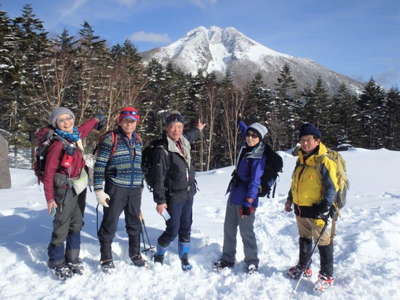 2時間前の山頂を振り返る 