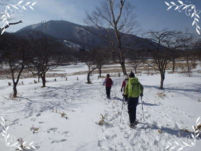 覚満淵へ下山 