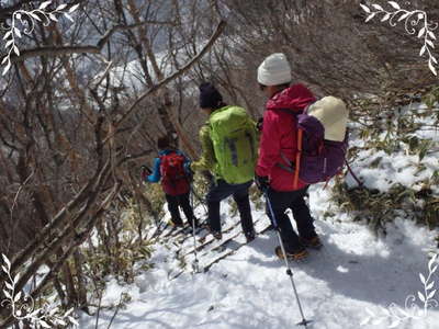 駒ヶ岳への下りの階段 