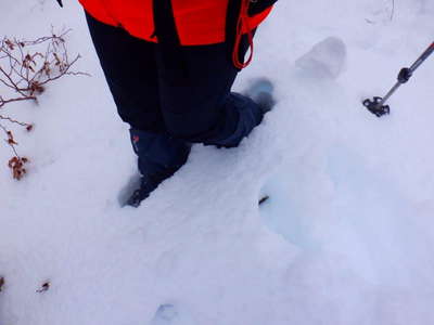 雪は膝下まで 