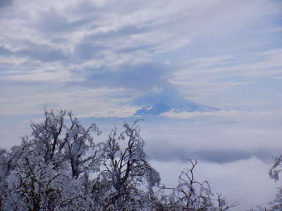 富士山がうっすら見えた