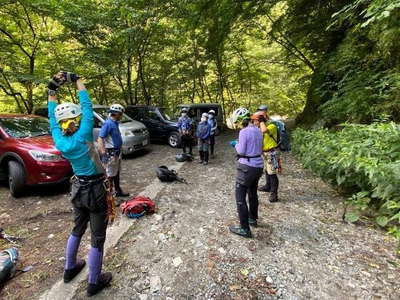 沢装備を付け出発