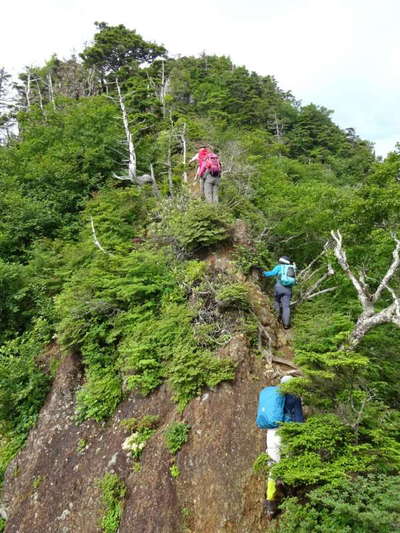 鋸山山頂直下