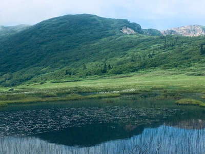 水鏡の茶臼山 