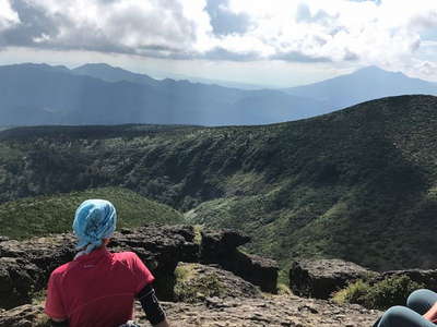 山頂から磐梯山展望