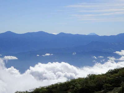 千畳敷から富士山と南アルプス 